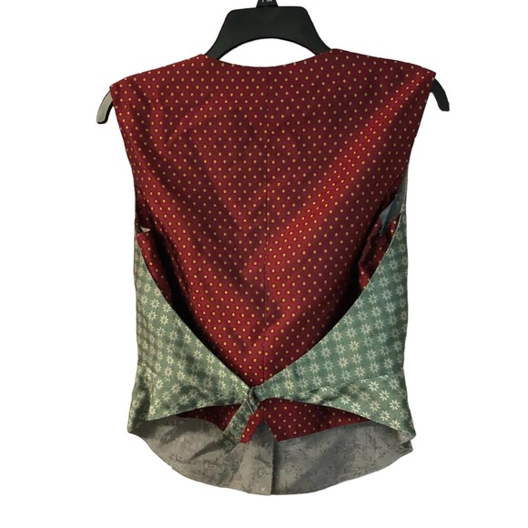 KENZO PARIS JACQUARD MULTI PANEL SILK VEST 40 - Picture 3 of 5